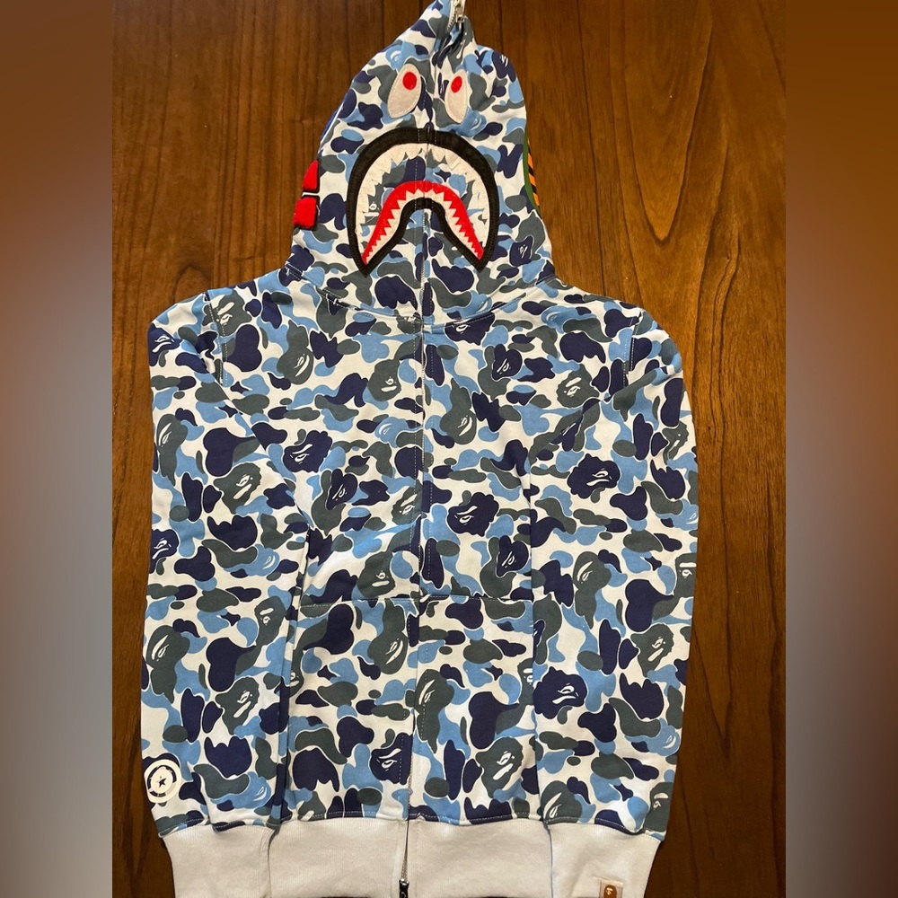 Light Blue Bape hoodie